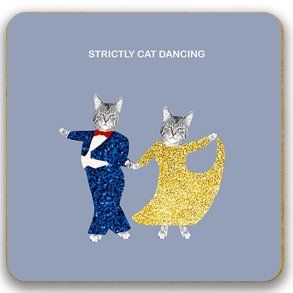 Strictly Cat Dancing Coaster