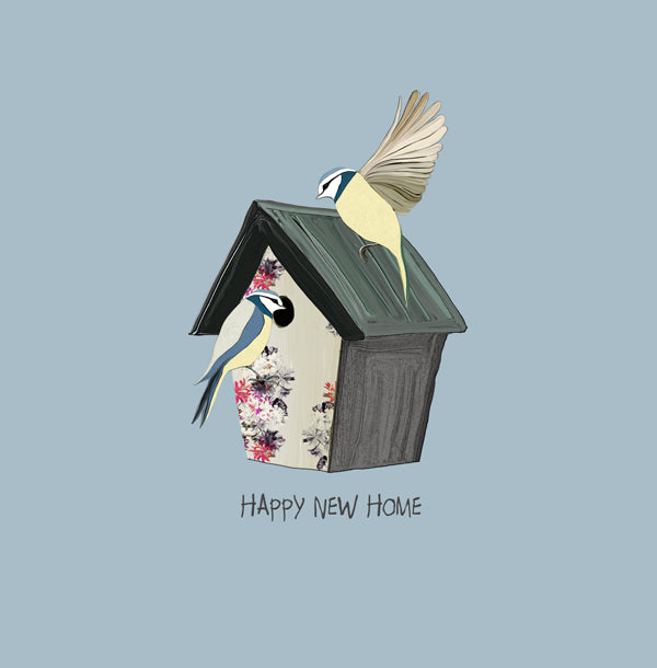 New Home Card with Bird Box