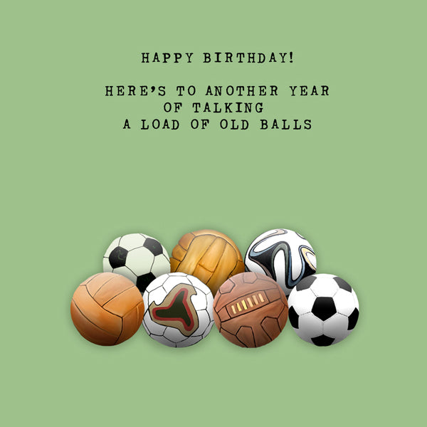 Funny Birthday card for  football fan