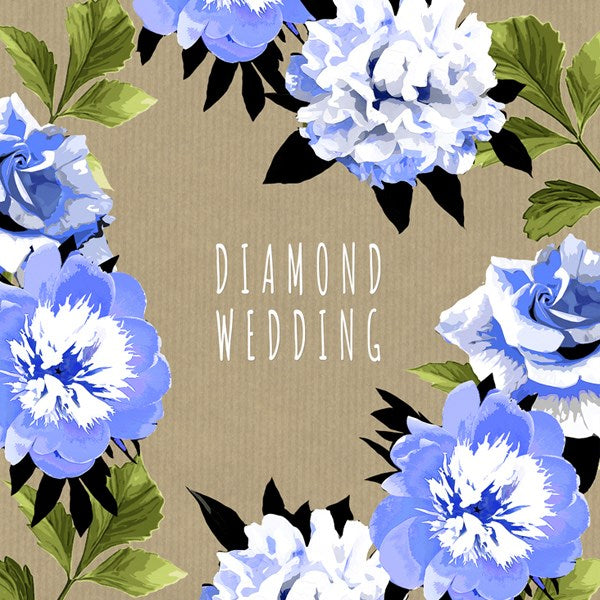 Diamond Wedding Card