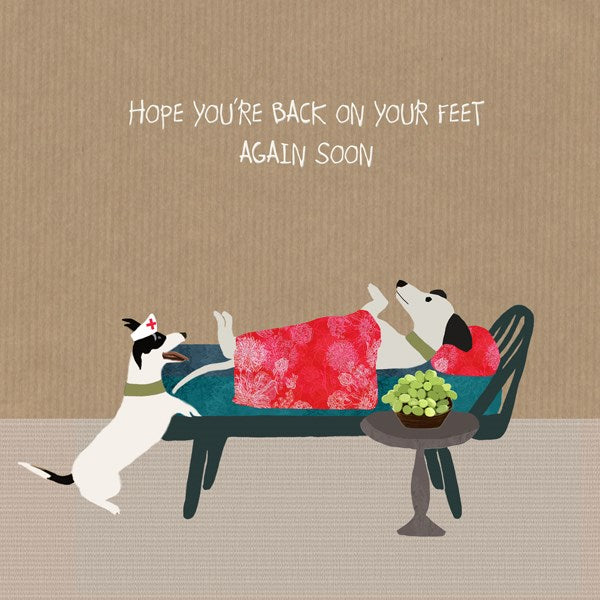Get Well card with dogs