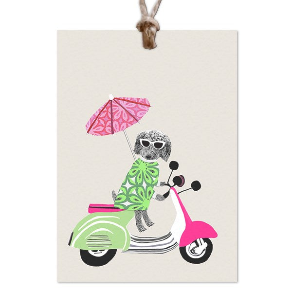 Dogs on Wheels Gift Tag