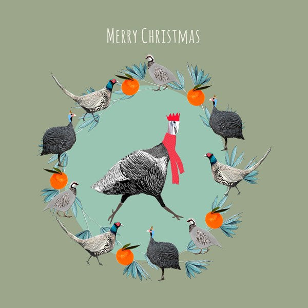 Game Birds Christmas Card