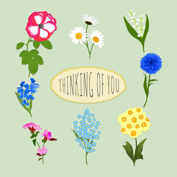 Floral Thinking of You Card