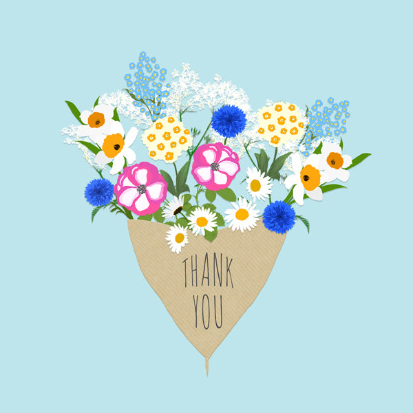 Floral Thank You Card