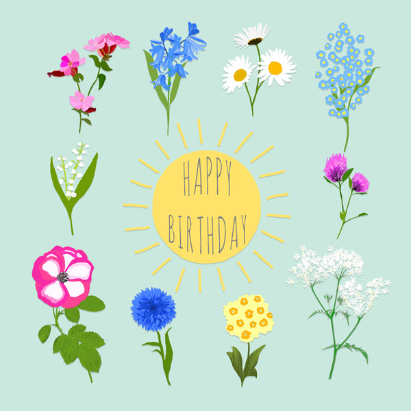 Floral Birthday Card