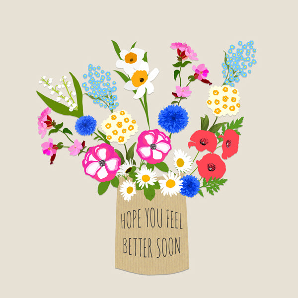 Floral Get Well Card