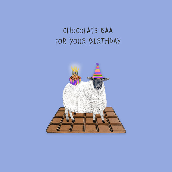 Cute and Punny Birthday Card for a chocolate lover