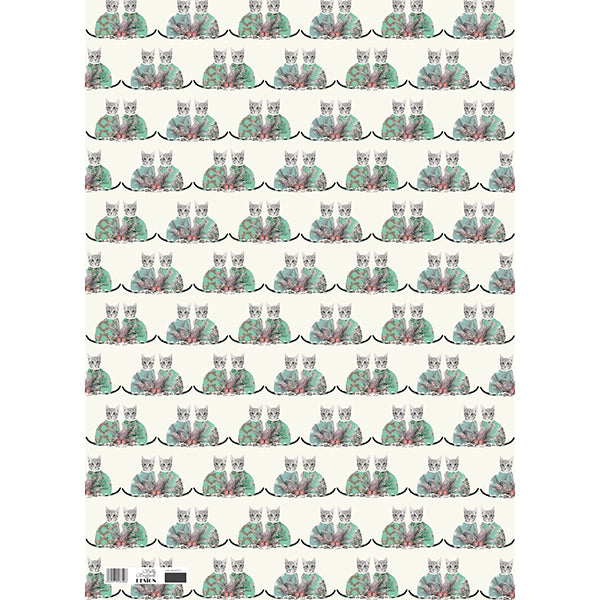 Festive Cats Gift Wrap