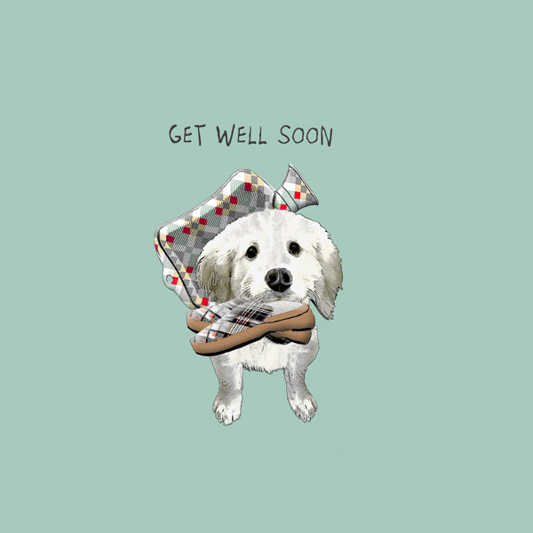 Get Well Card with Dog