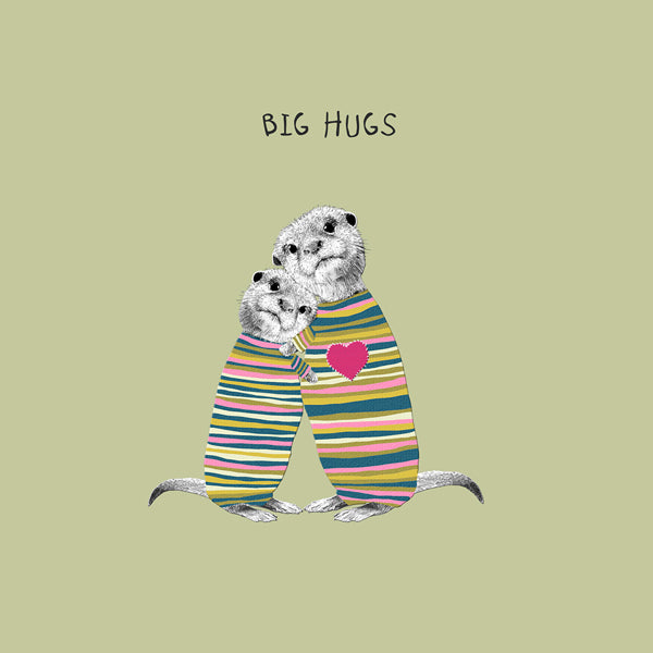Big Hugs Card for expression of love and sympathy