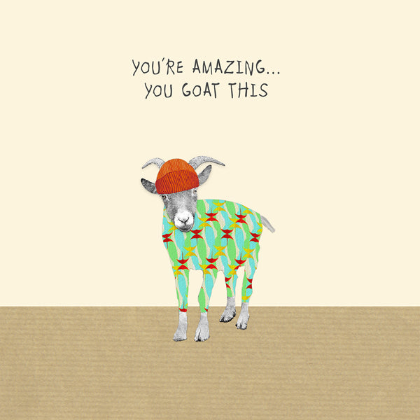You're amazing, you goat this
