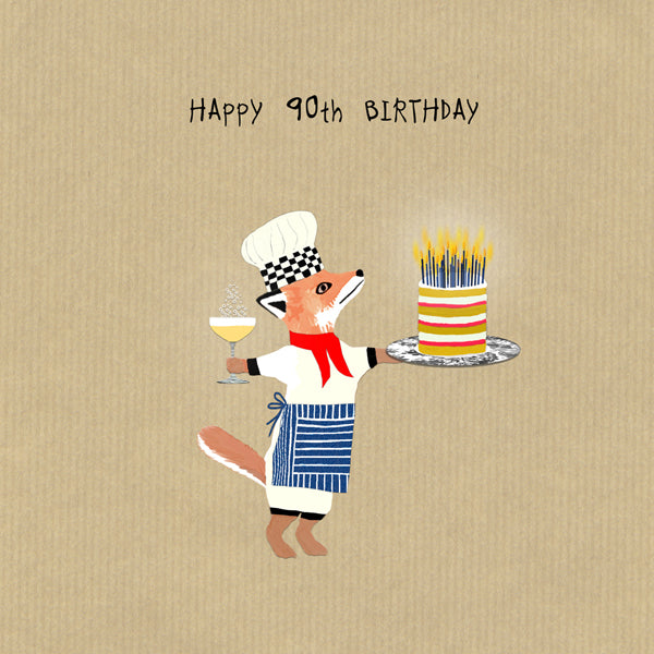 Funny cute 90th Birthday card