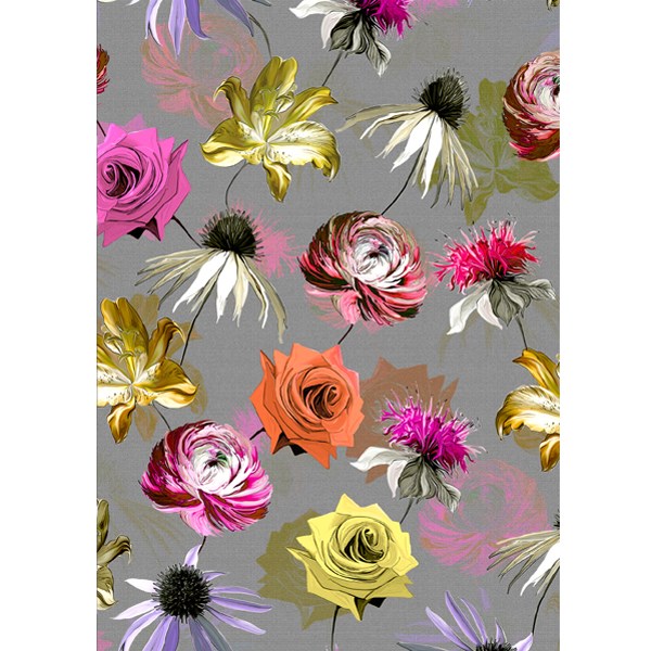 Large Notebook with Flowers