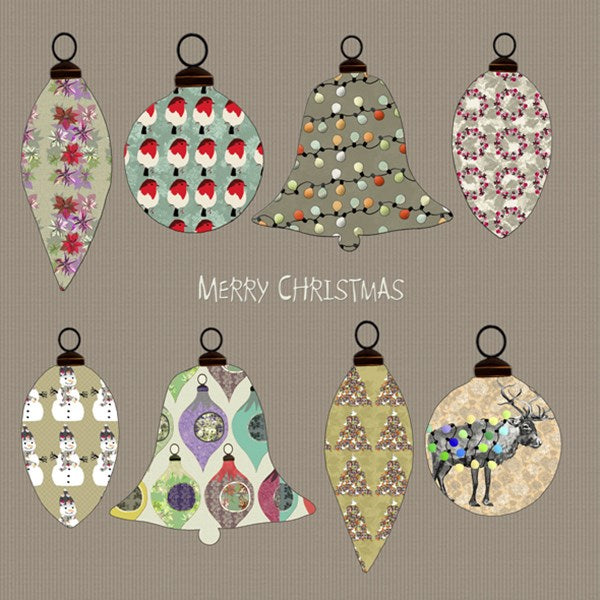 Christmas Baubles Card