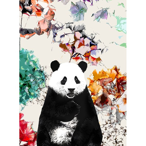Panda and Flower Card