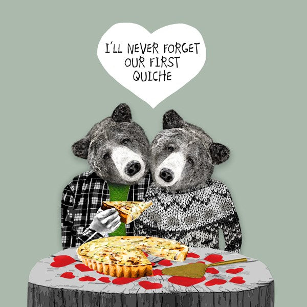 Our first quiche ... funny card