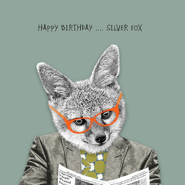 Birthday Card for Silver Fox