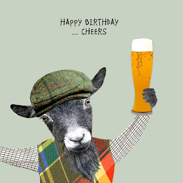 Beer Cheers Birthday Card