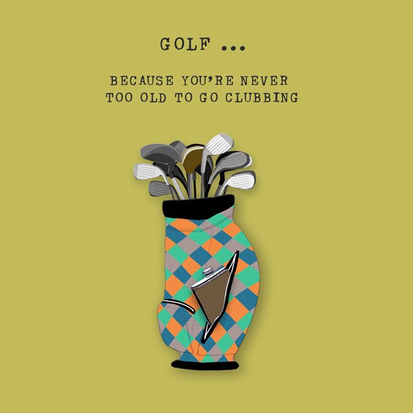 Fun Card for golfer