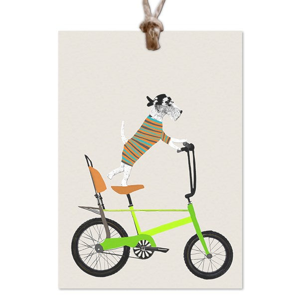 Dogs on Wheels Gift Tag