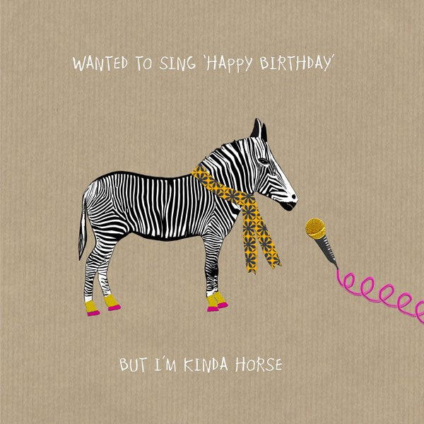 Kinda Horse Birthday Card