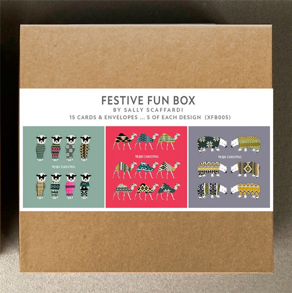 Animals in Jumpers Festive Fun Box