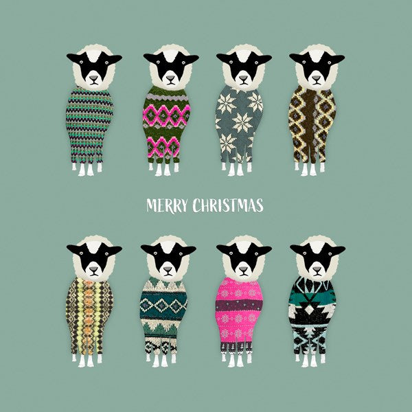 Sheep in Christmas Jumpers Card