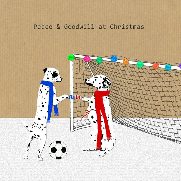 Christmas card for football fan