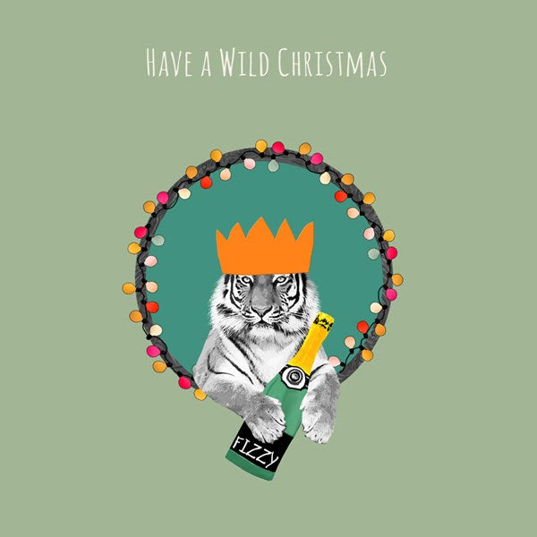 Wild Christmas Fizz Card